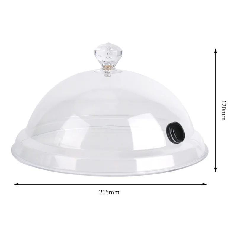 Cúpula de ahumado molecular transparente para cocina y pastelería - imagen 4