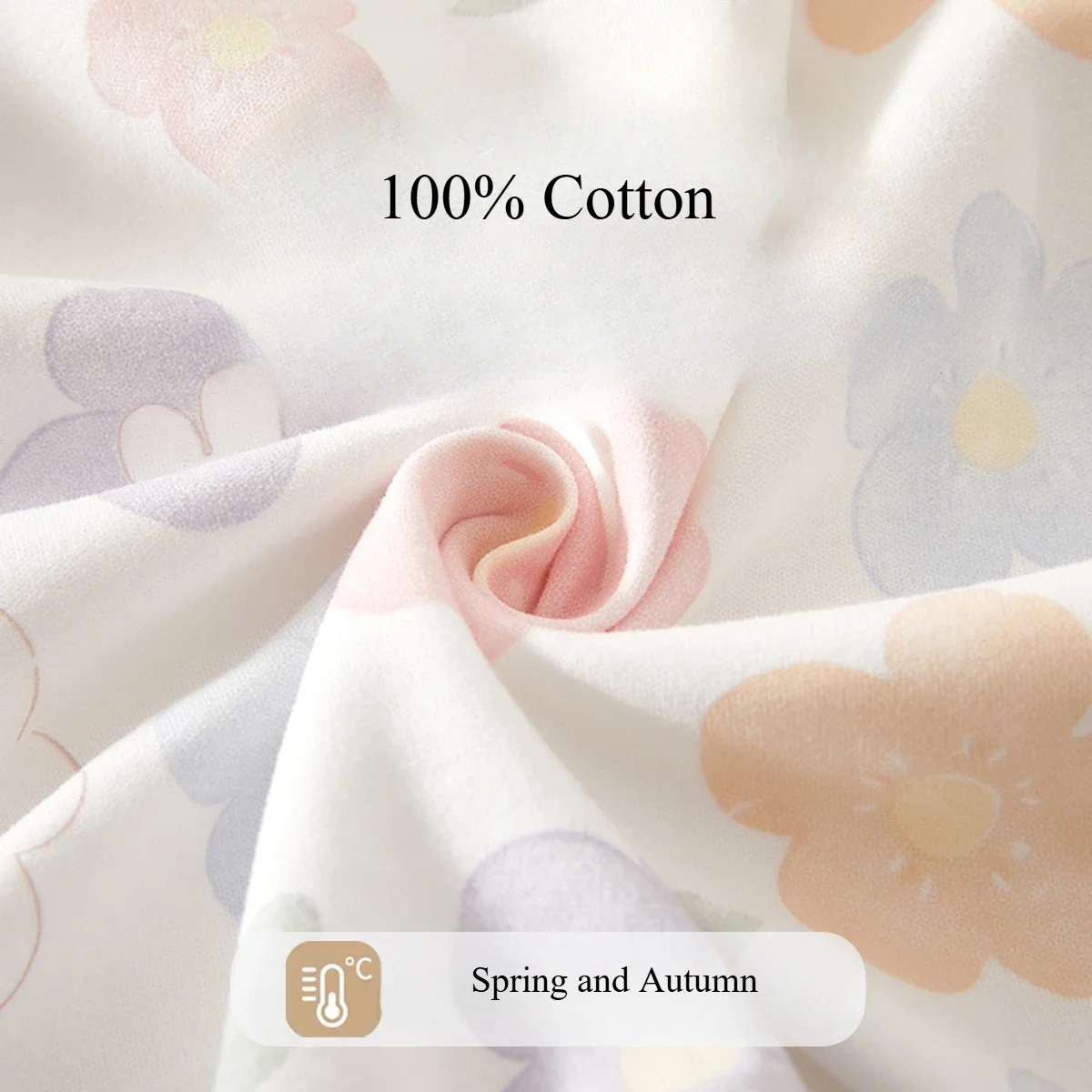 Mono de punto de algodón con estampado de frutas para bebé - imagen 2