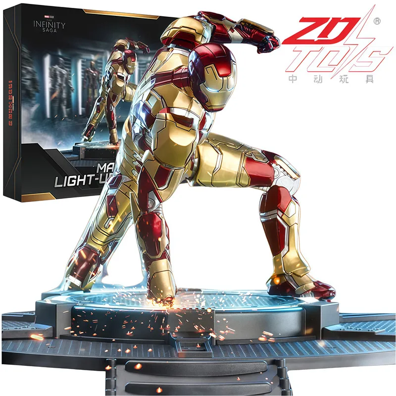 Figura ZD Toys Iron Man Legends MK42 con base iluminada - imagen 4
