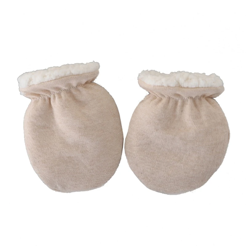 Guantes antiarañazos de invierno para bebé recién nacido – Algodón suave - imagen 4