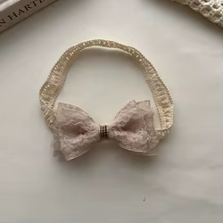 Diadema bebé de encaje floral para niña – estilo princesa