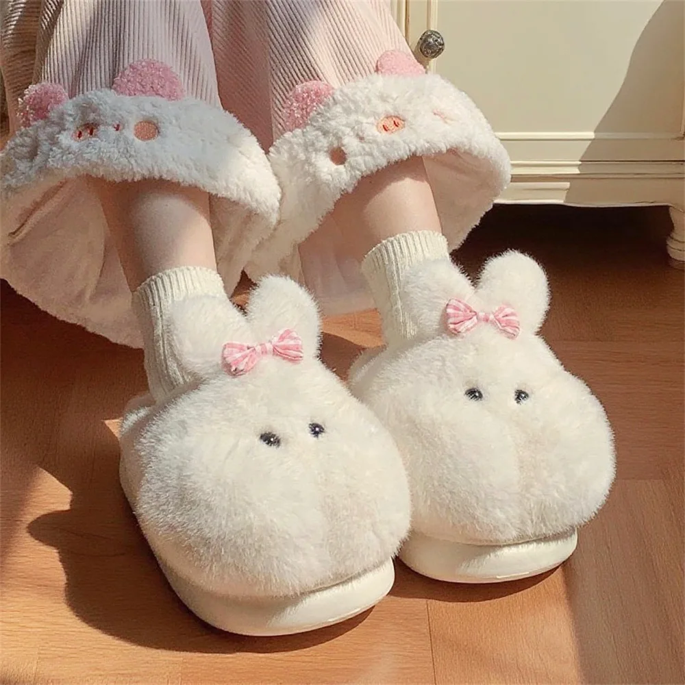 Pantuflas de algodón con diseño conejo para niña – Suaves - imagen 2