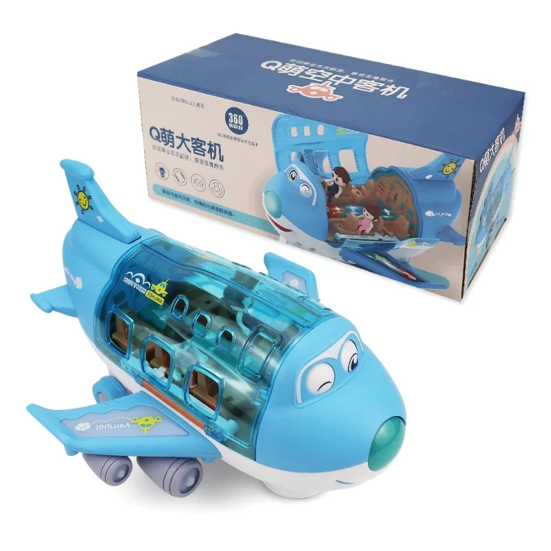 Avión eléctrico con luces LED y música para niños - imagen 5