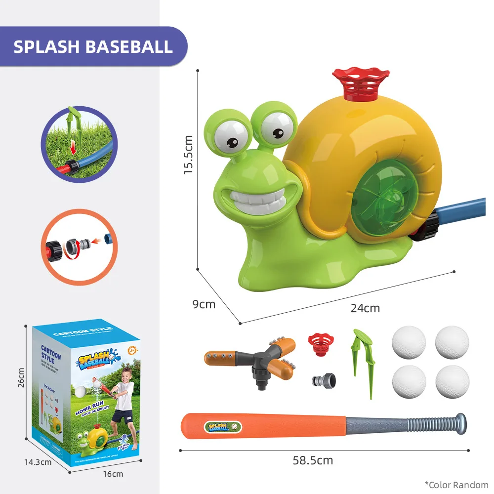 Aspersor giratorio de caracol para jardín – Juguete acuático verano - imagen 3