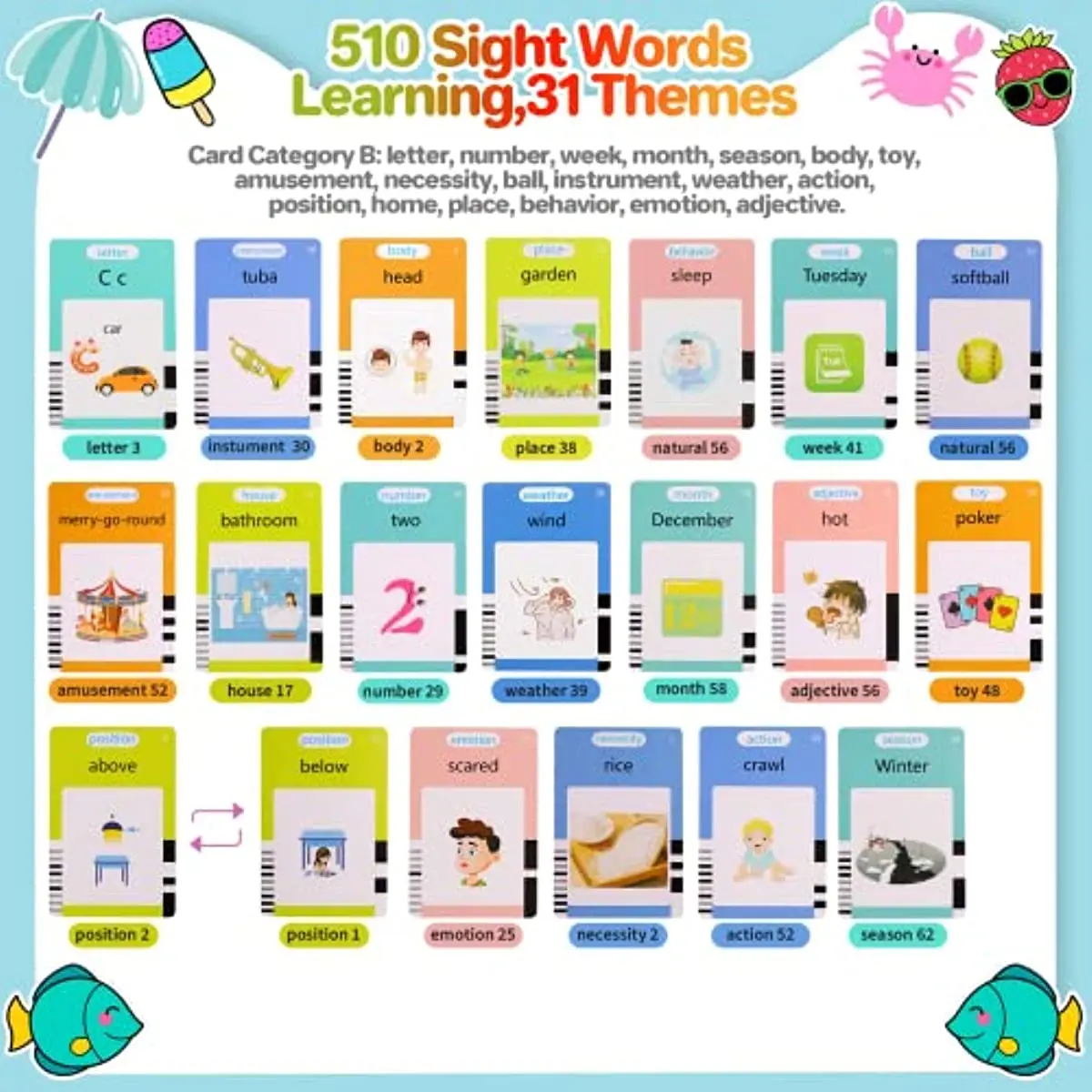 Máquina educativa con tarjetas flash y audio de aprendizaje para niños - imagen 4