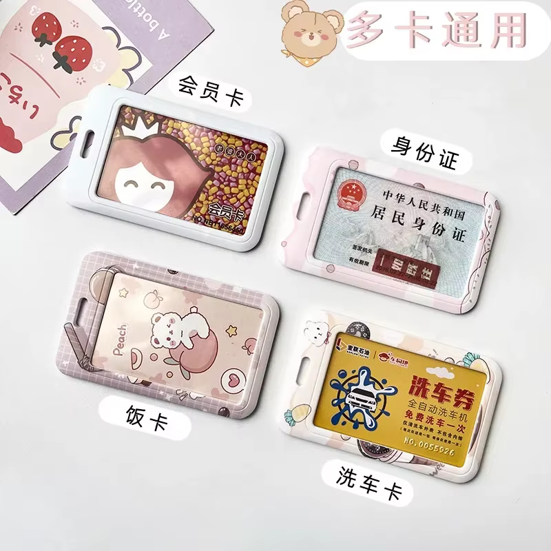 Funda para tarjetas de identificación infantil en plástico ABS – diseño té