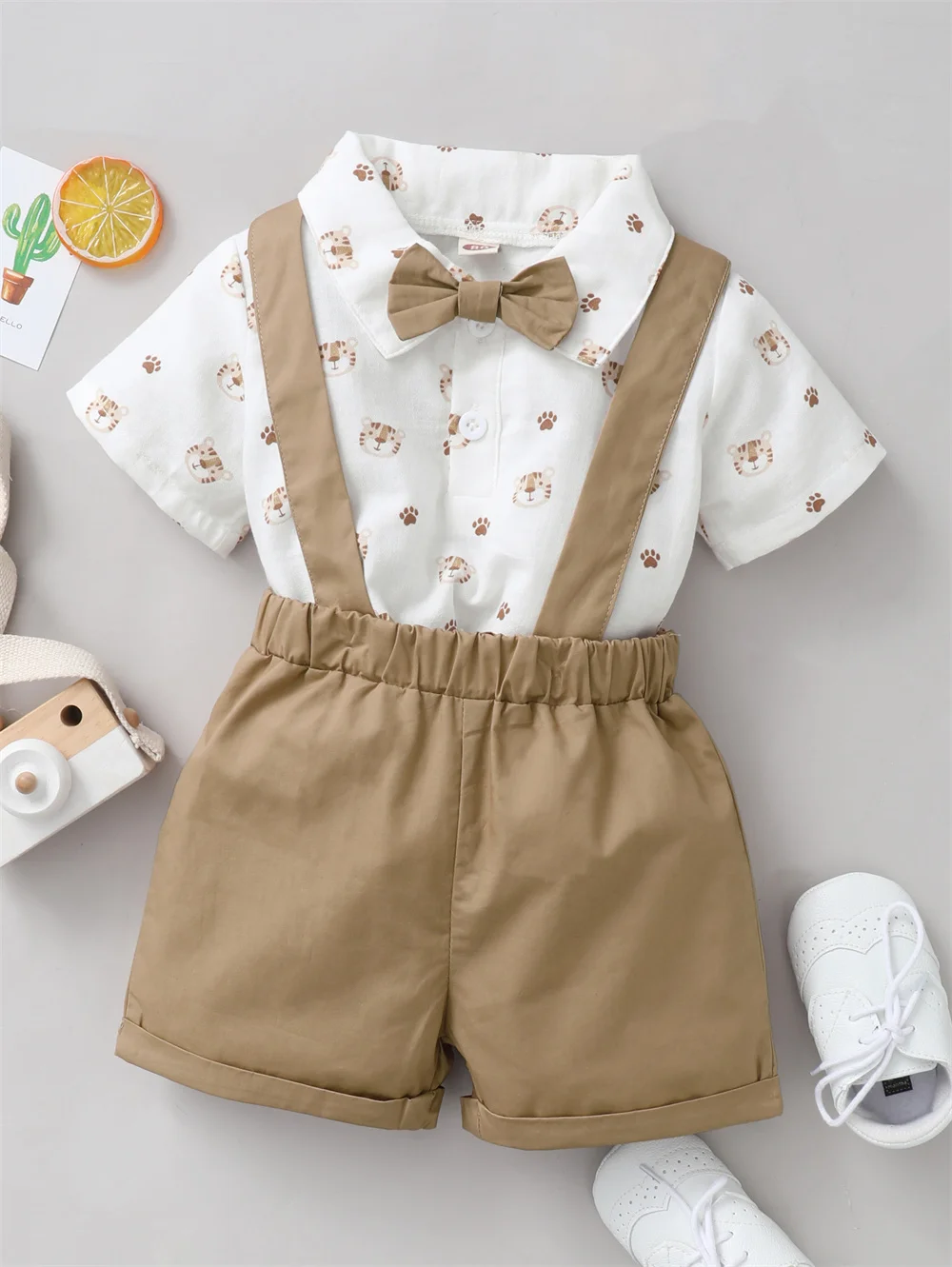 Pack de 2 conjuntos infantiles con estampado de tigre