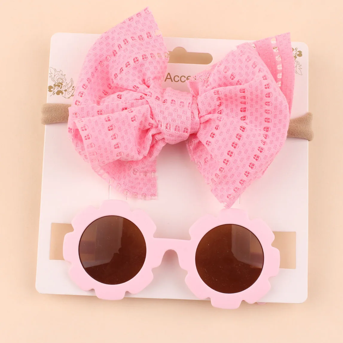 Gafas de sol infantiles redondas con diadema ancha de lazo - imagen 5