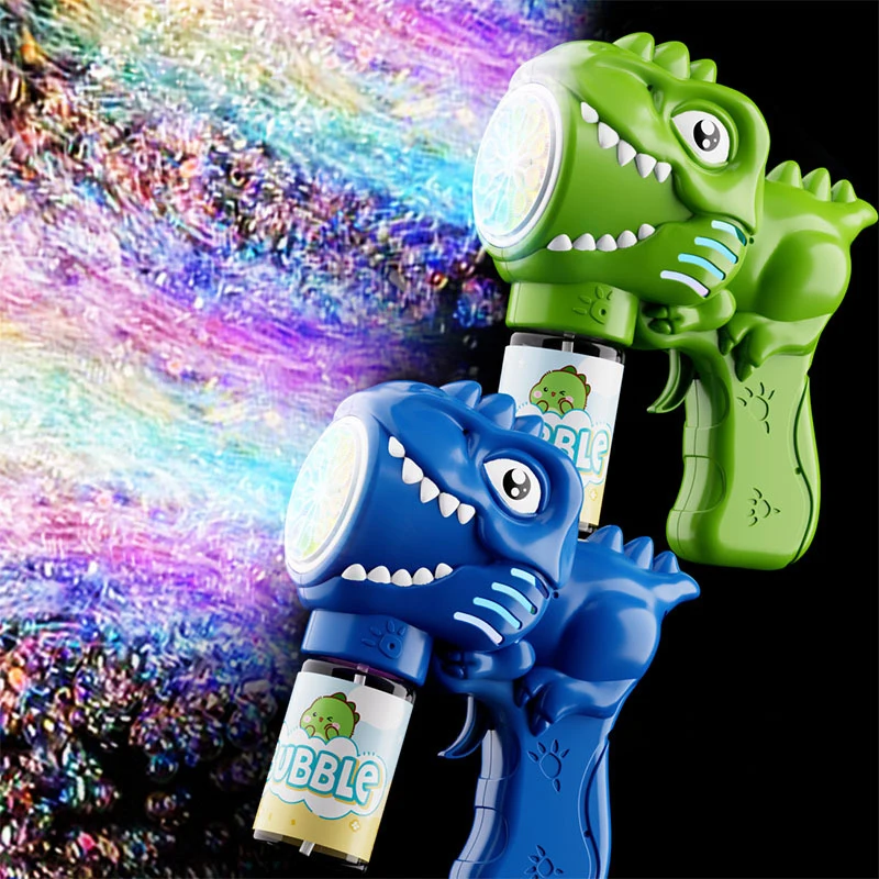 Pistola automática de burbujas para niños con dinosaurio - imagen 2