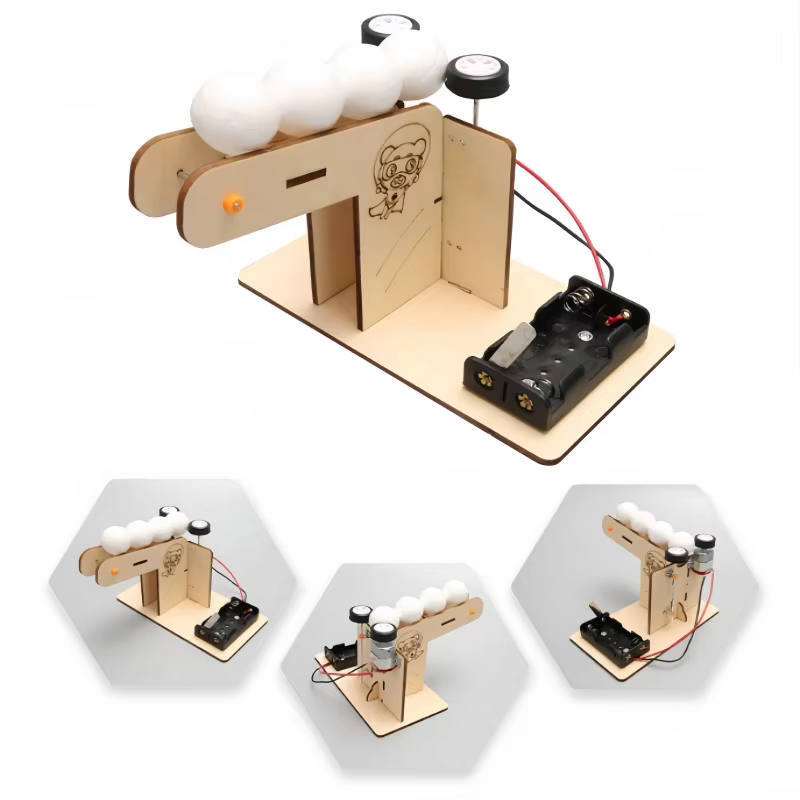 Kit de ciencia de máquina automática de madera para niños - imagen 3