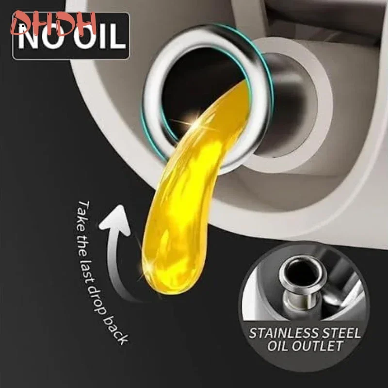 Botella de aceite de vidrio con vertido antigoteo para cocina