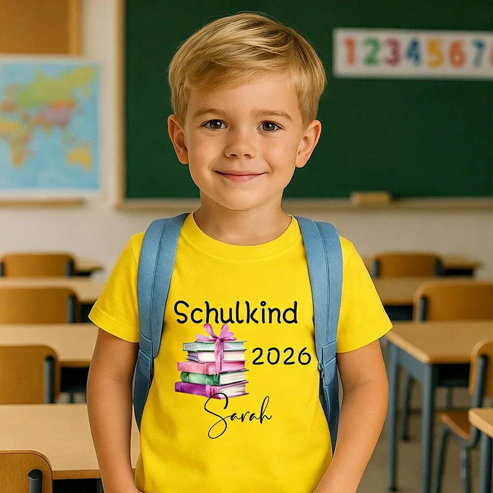 Camiseta personalizada infantil para el primer día de cole