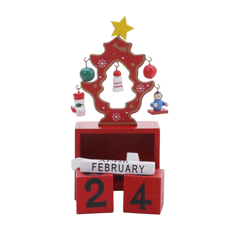 Adorno navideño de madera con calendario de adviento digital - imagen 5
