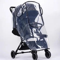 Funda de lluvia transparente para cochecito impermeable y transpirable