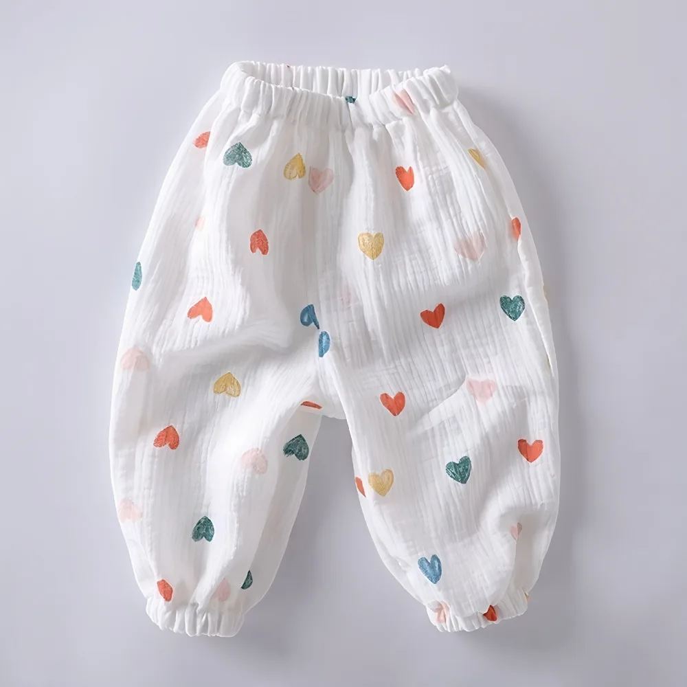 Pantalones antimosquitos de verano estilo harem para niños y niñas - imagen 5