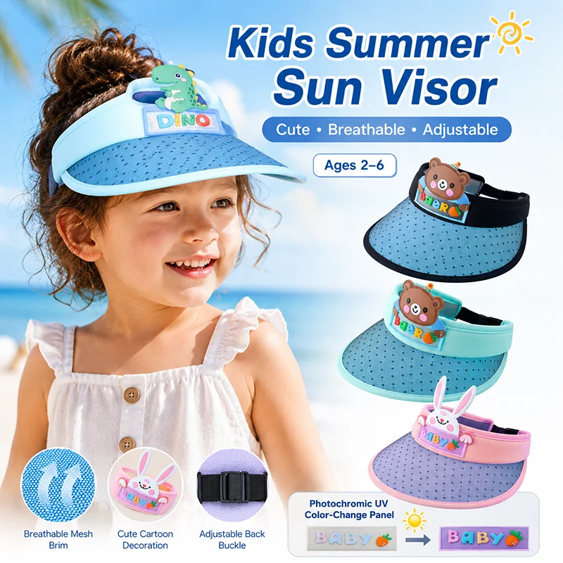 Casquette de soleil photochromique para niños con diseño infantil