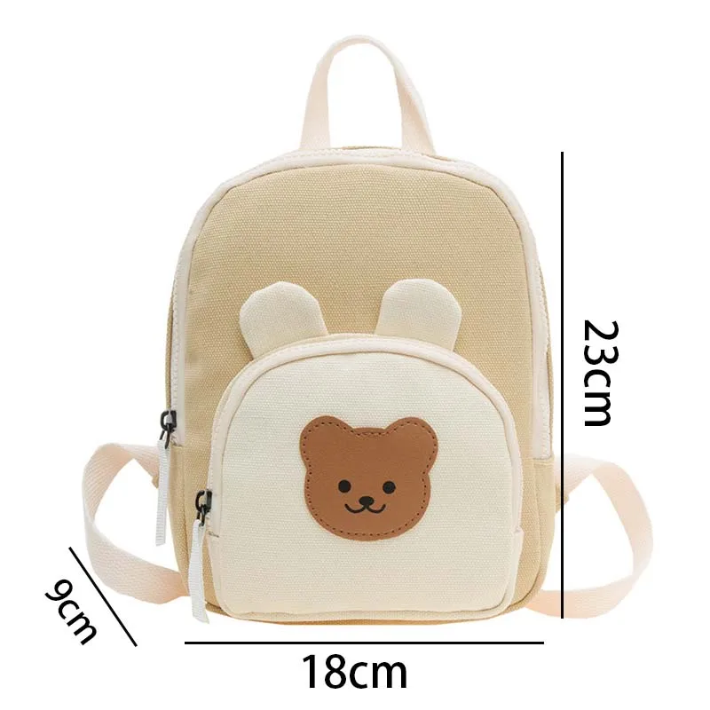 Mochila infantil con oso y conejito