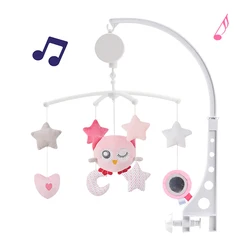 Carrusel para cuna con campana y sonajeros musicales educativos