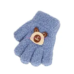 Guantes de punto de oso para niños – Lavables en invierno