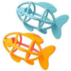 Anillo dentición silicona pez – Alivio natural encías sin BPA
