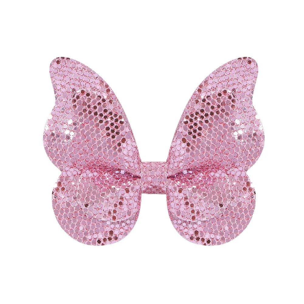 Pinzas para el pelo de lentejuelas con lazos y mariposas - imagen 5