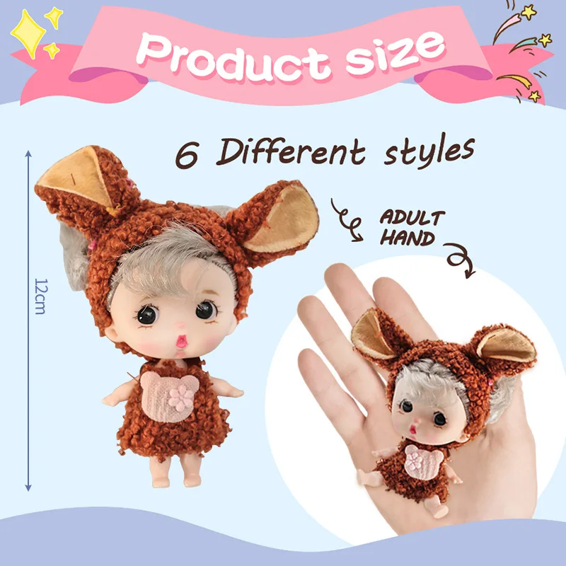 Mini muñeca durmiente estilo renacimiento hecha a mano para regalo - imagen 3