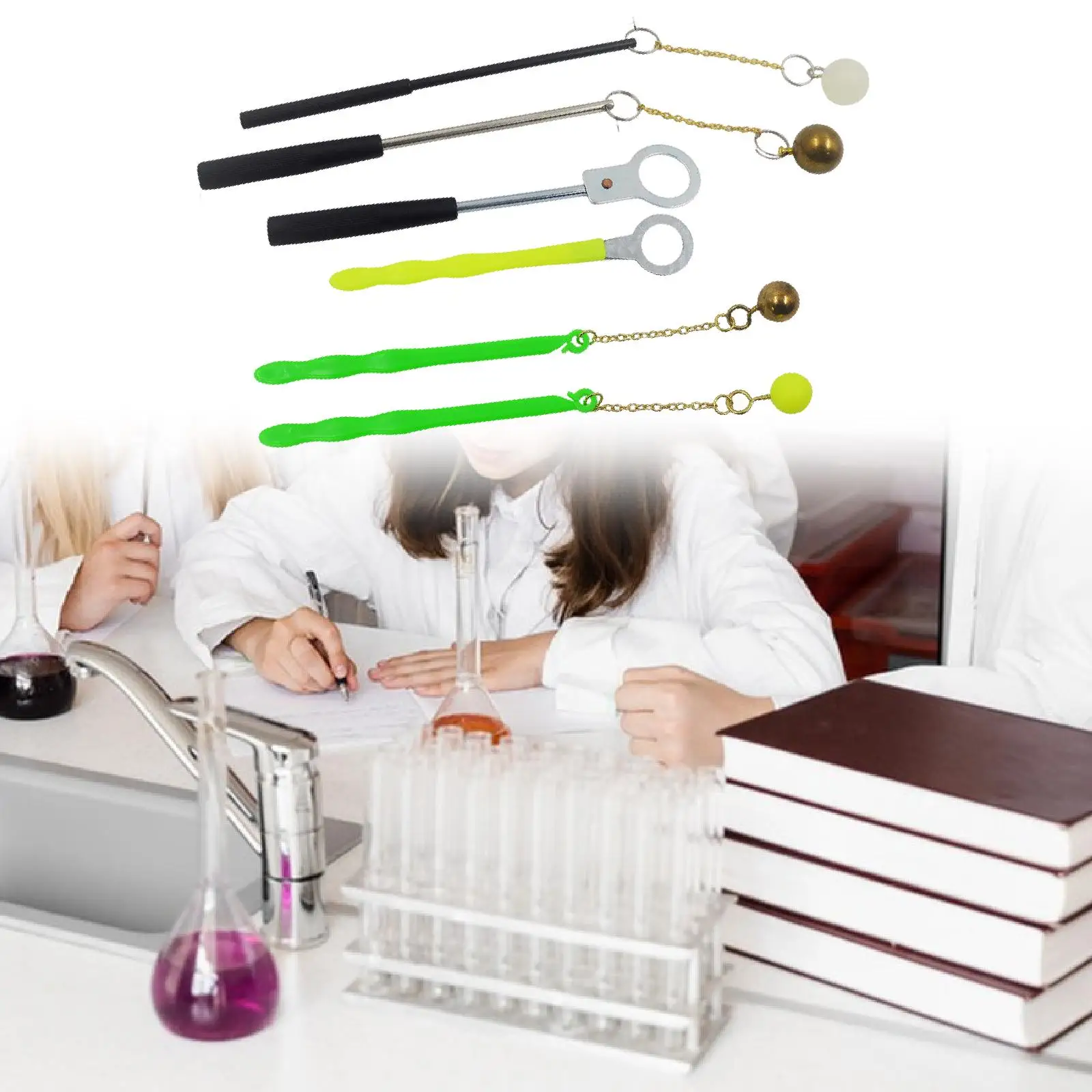Kit de experimentos de física con anillos y bolas térmicas - imagen 4
