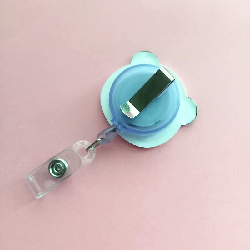 Carrete retráctil de silicona con panda y cerdo para niños - imagen 4