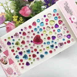 Pegatina de cristal con diamantes para teléfono y escuela