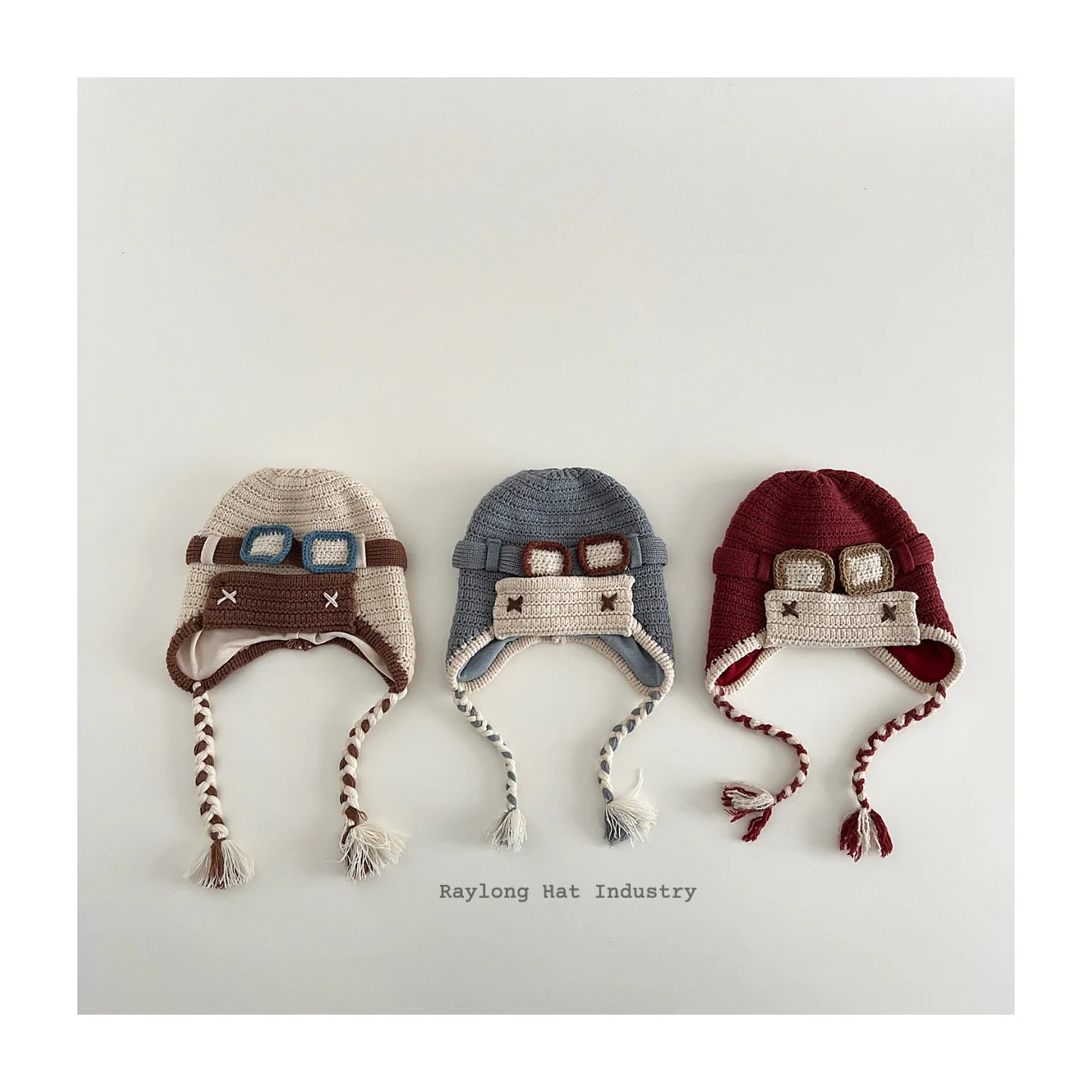 Gorro infantil con protección de oídos estilo piloto de dibujos - imagen 4