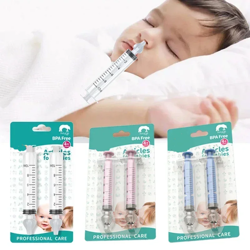 Aspirador nasal bebé con tubo de aguja para limpiar nariz