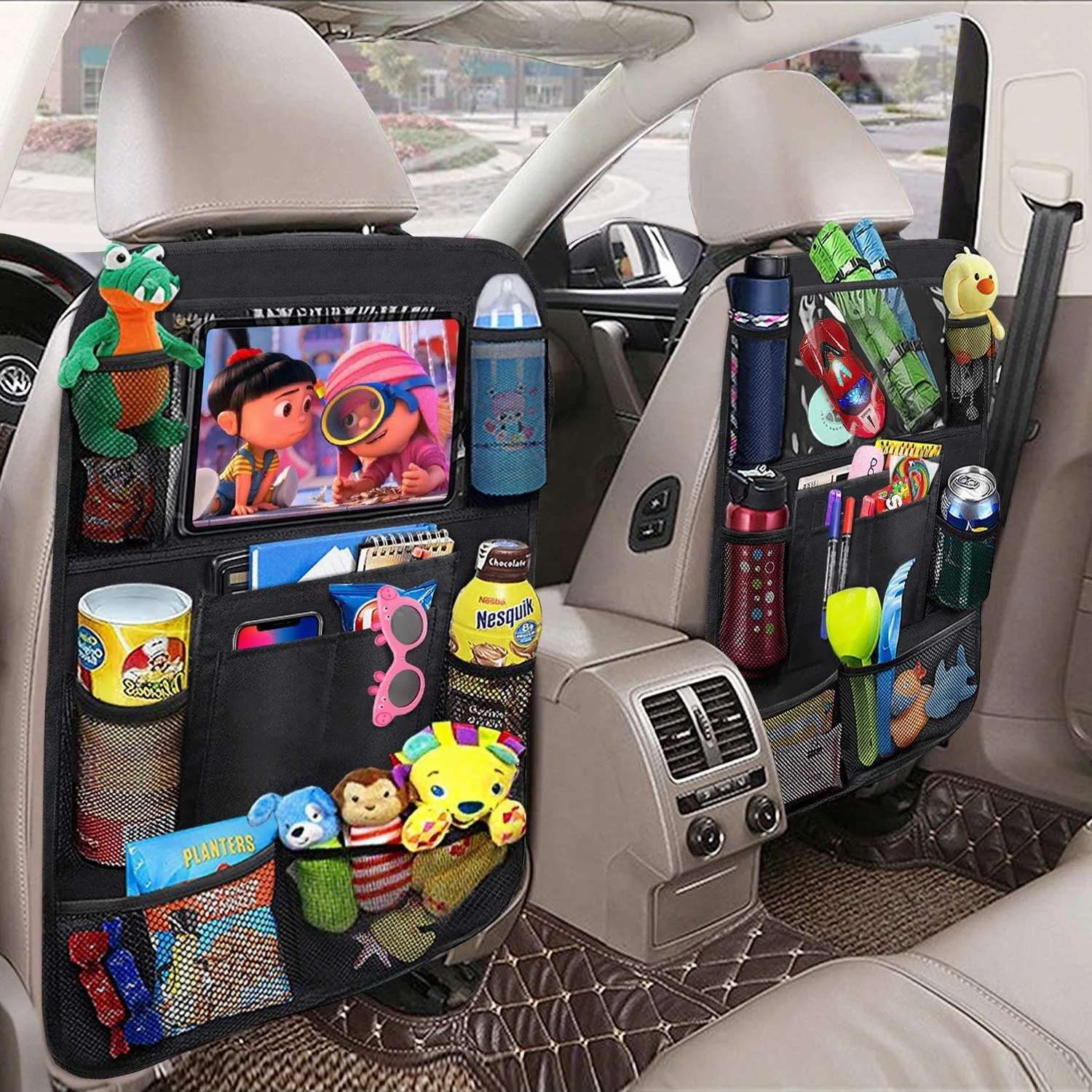 Organizador colgante para asiento de coche con bolsillos - imagen 5