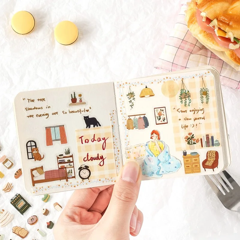 Pegatinas vintage decorativas para manualidades y álbum infantil - imagen 3