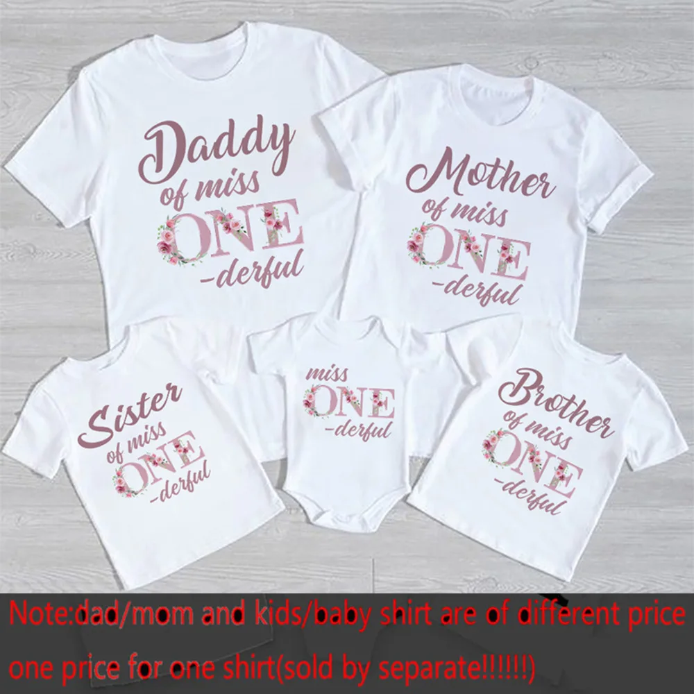 Camiseta bebé Miss on-derful Birthday para primer cumpleaños - imagen 3