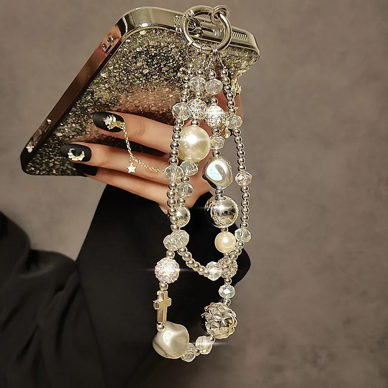 Colgante antipérdida con perlas – Estilo retro