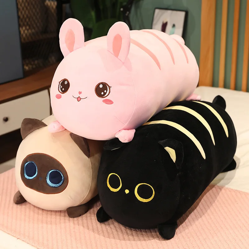 Peluche almohada con forma de pan para gato y conejo suave - imagen 2
