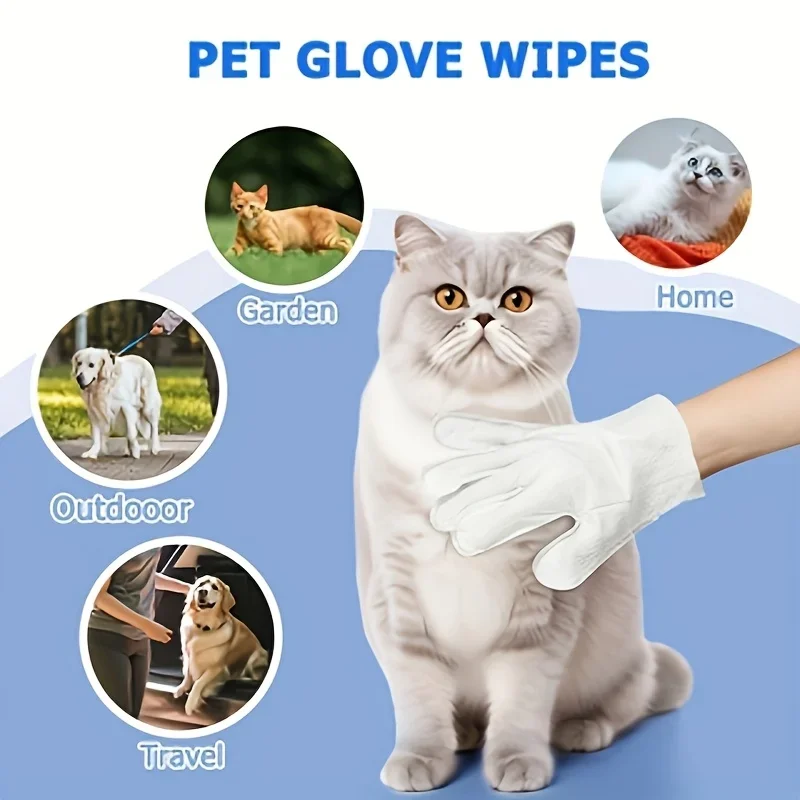 Toallitas para cuidado del pelaje en perros y gatos