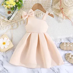 Vestido floral fiesta con lazo para niña – Un hombro, boda, cumpleaños