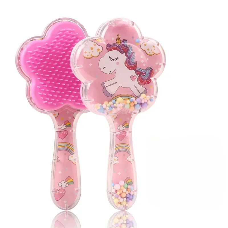 Peine infantil floral con mango largo para niños - imagen 5
