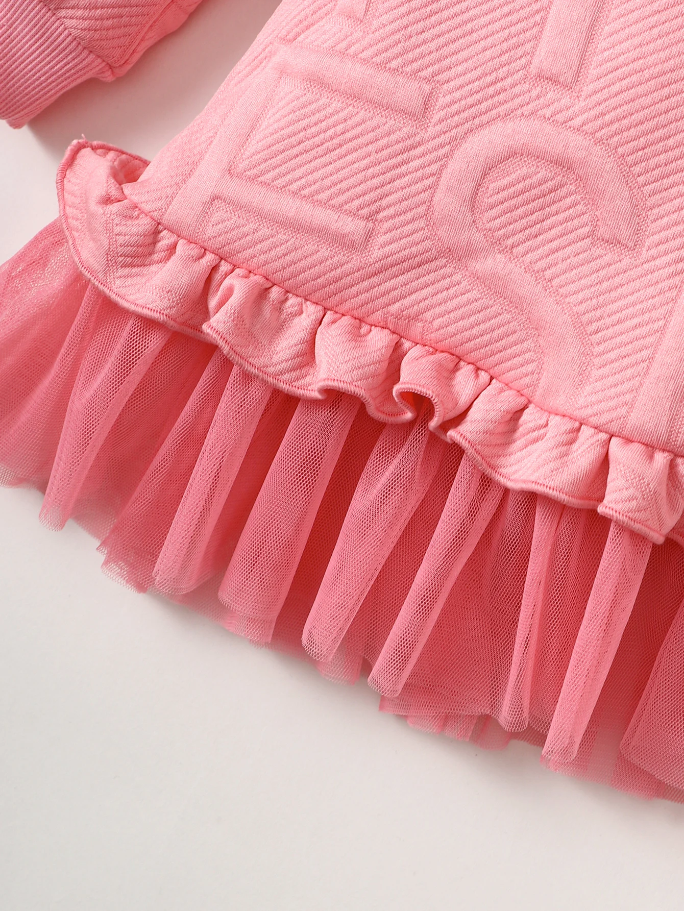 Falda larga con letras en relieve para niña de 2 a 7 años