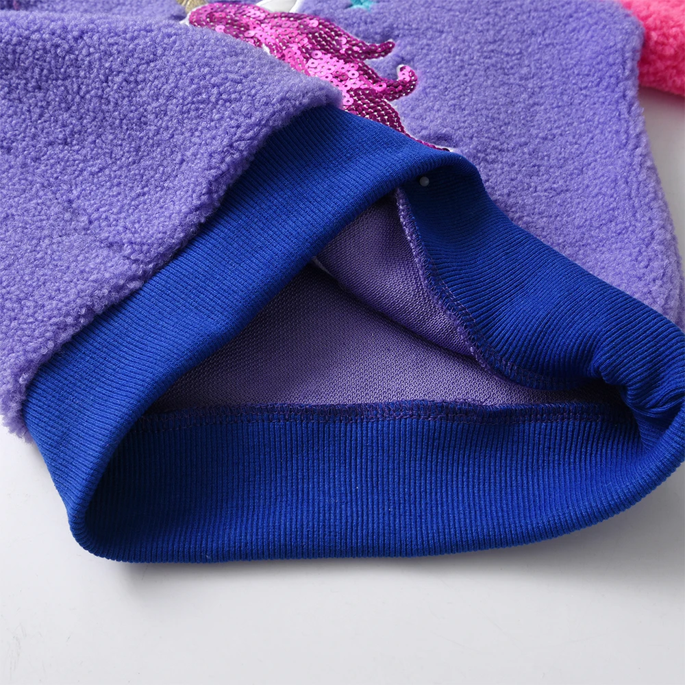 Sudadera polar infantil DXTON con aplique de unicornio invierno - imagen 2