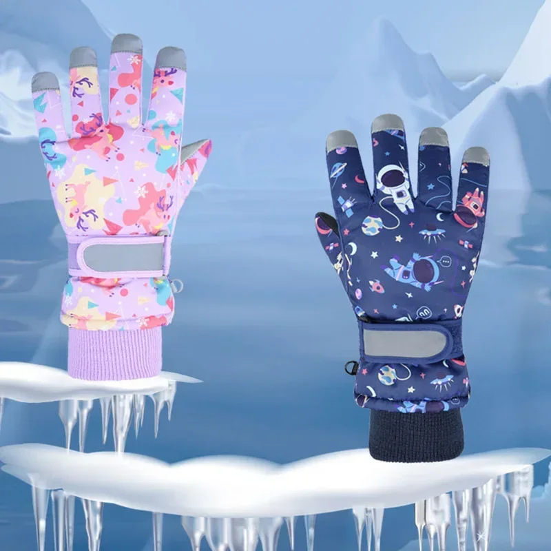 Guantes de esquí impermeables para niños – Cálidos y resistentes - imagen 3