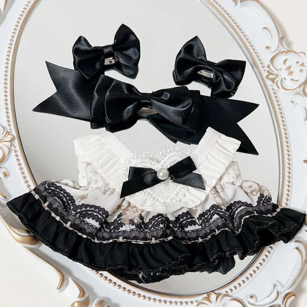 Vestido de novia de gasa blanca para muñeca con tocado