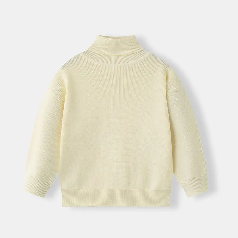 Jersey de punto cuello alto cálido para niños en invierno - imagen 2