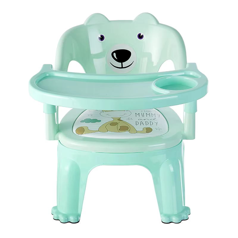 LazyChild Silla de Comedor Bebé con Oso y Corona Suave - imagen 4