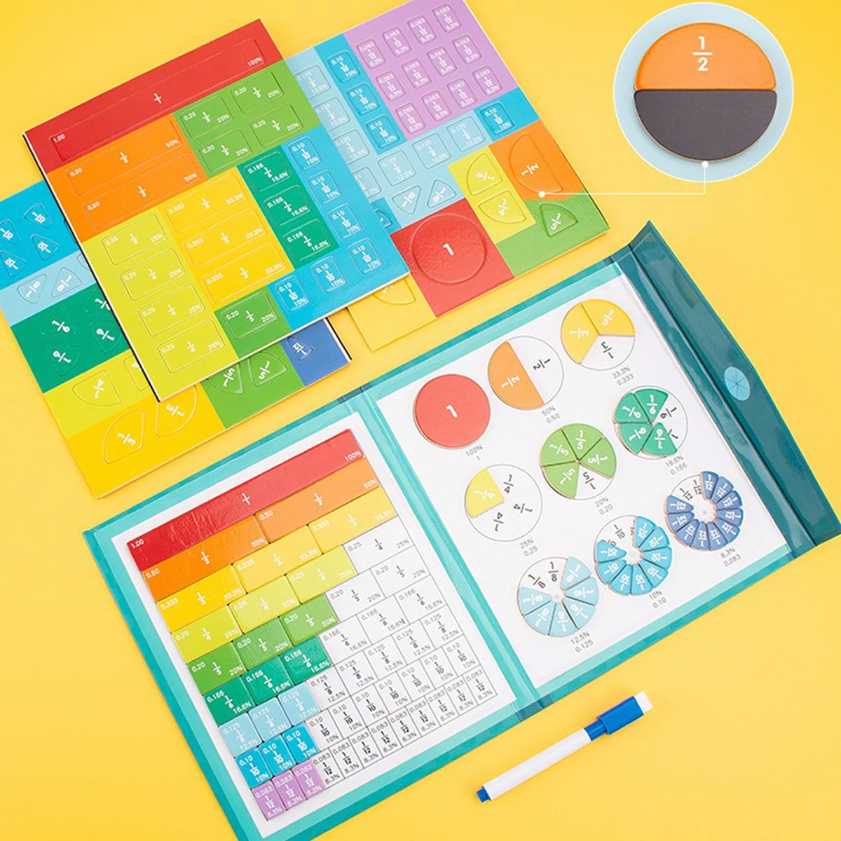 Material educativo con enfoque en fracciones