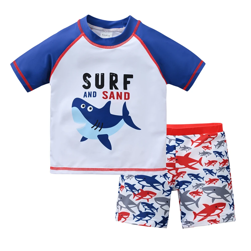 Traje de baño infantil para niño - Estampado playero verano