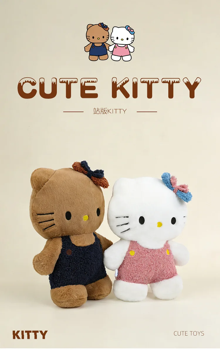 Peluche grande de Hello Kitty, estilo Sanrio y kawaii