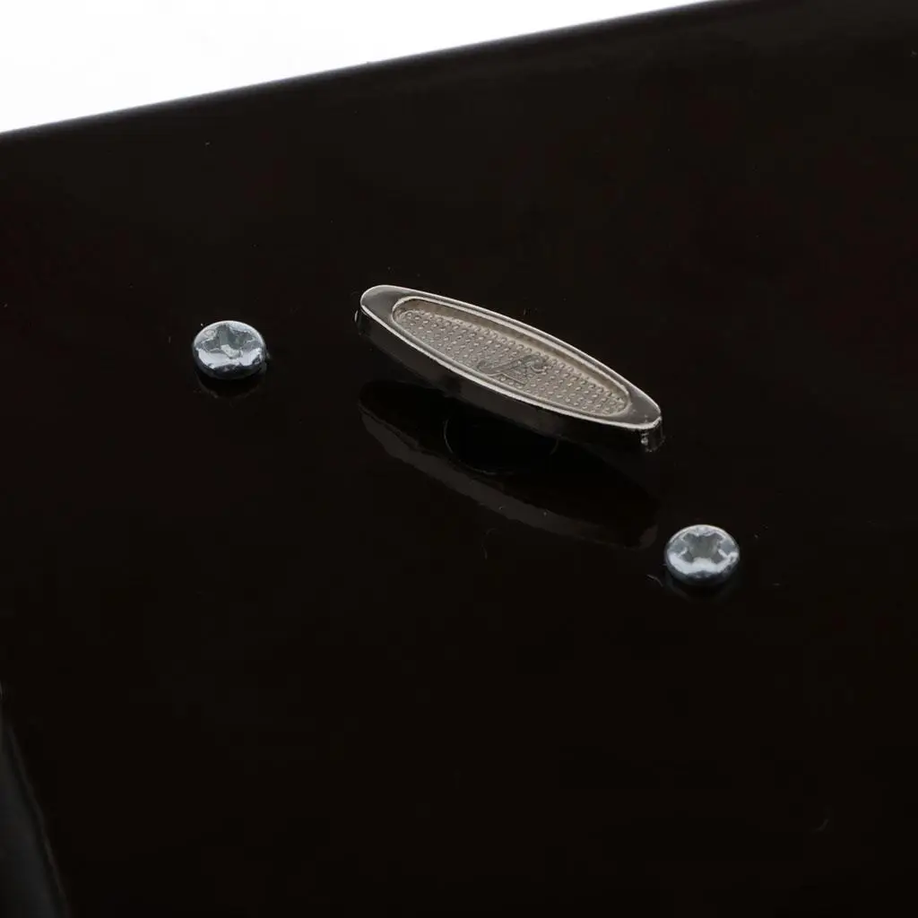 Piano de juguete de madera en miniatura con taburete para muñecas