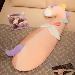 Almohada de felpa animal en forma de unicornio kawaii, lavable